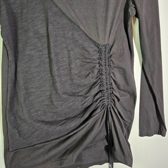 Neon Buddha Cinch Front Tunic Top M Black Long Sleeve‎ - Picture 4 of 7